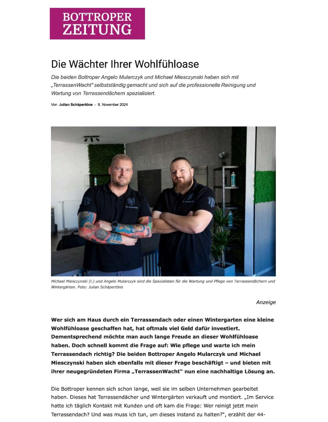 Terrassenüberdachung Bottrop